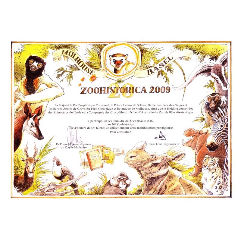 Diplôme zoohistorica 2009