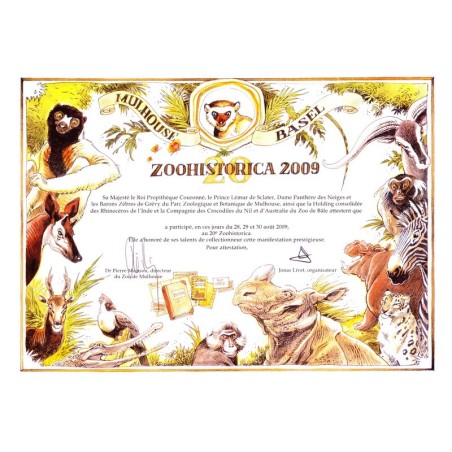 Diplôme zoohistorica 2009